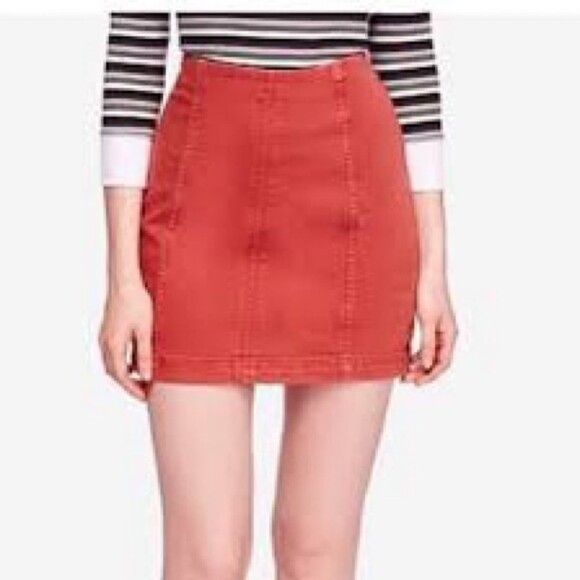 Free People Dresses & Skirts - Burnt Orange Free People Skirt Size 2
